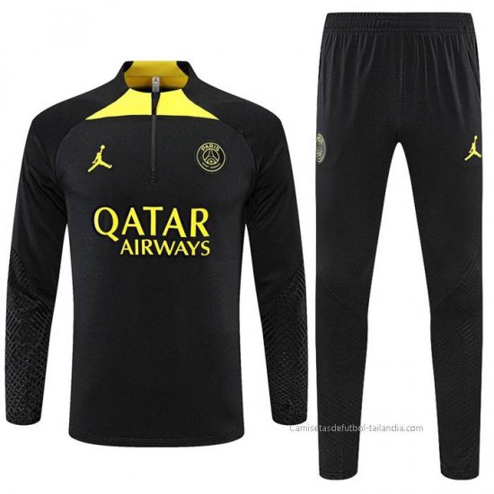 Chandal de Sudadera del Paris Saint-Germain Jordan 2022-2023 Negro - Haga un click en la imagen para cerrar