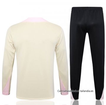 Chandal de Sudadera del Paris Saint-Germain Jordan 2024-2025 Amarillo