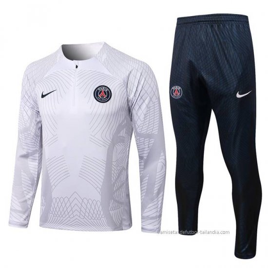 Chandal de Sudadera del Paris Saint-Germain Nino 2022-2023 Blanco - Haga un click en la imagen para cerrar