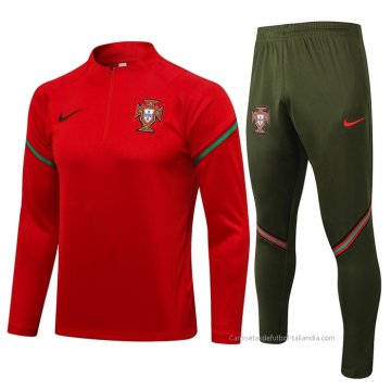 Chandal de Sudadera del Portugal 2021-2022 Rojo Chandal de Sudadera del Portugal 2021-2022 Rojo