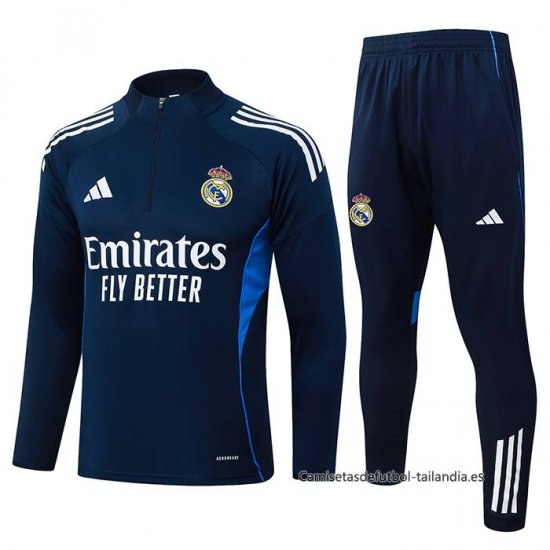Chandal de Sudadera del Real Madrid 2025-2026 Azul - Haga un click en la imagen para cerrar