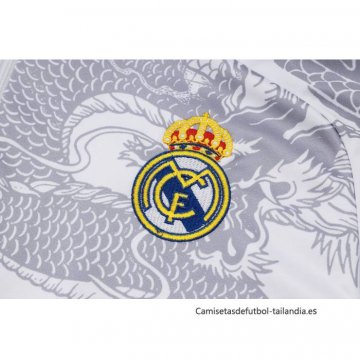 Chandal de Sudadera del Real Madrid Dragon 2024-2025 Blanco