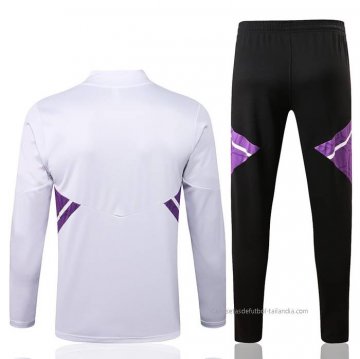 Chandal de Sudadera del Real Madrid Nino 2022-2023 Blanco