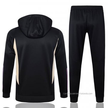 Chandal de Sudadera del Real Madrid Nino 2023-2024 Negro y Blanco