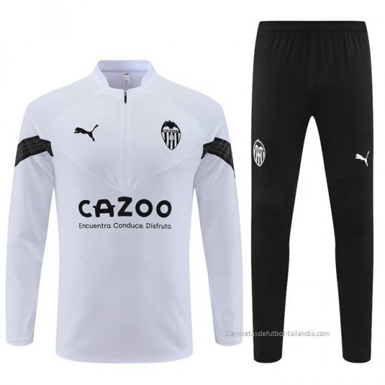 Chandal de Sudadera del Valencia 2022-2023 Blanco - Haga un click en la imagen para cerrar