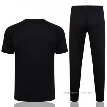 Chandal del AC Milan Manga Corta 2023-2024 Rojo y Negro