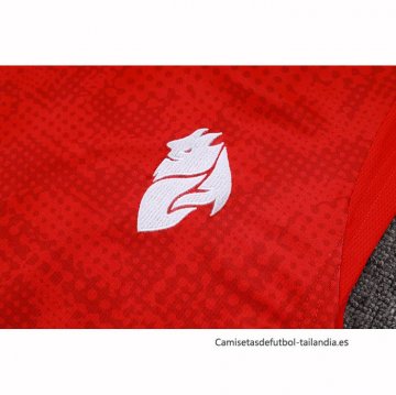 Chandal del AC Milan Sin Mangas 2025-2026 Rojo