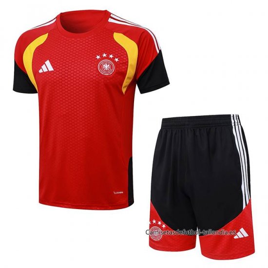 Chandal del Alemania Manga Corta 2025-2026 Rojo - Pantalon Corto - Haga un click en la imagen para cerrar