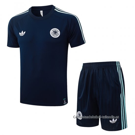 Chandal del Alemania Manga Corta 2026-2027 Azul - Pantalon Corto - Haga un click en la imagen para cerrar