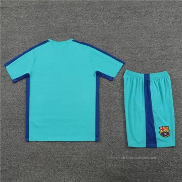 Chandal del Barcelona Manga Corta 2023-2024 Verde - Pantalon Corto