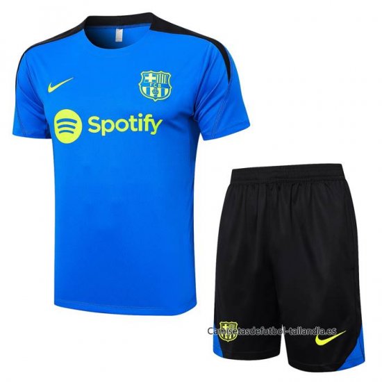 Chandal del Barcelona Manga Corta 2024-2025 Azul - Pantalon Corto - Haga un click en la imagen para cerrar