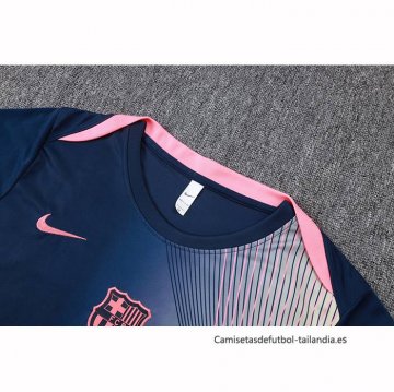 Chandal del Barcelona Manga Corta 2025-2026 Azul Rosa - Pantalon Corto
