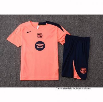 Chandal del Barcelona Manga Corta 2025-2026 Naranja - Pantalon Corto