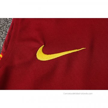 Chandal del Barcelona Sin Mangas 2021-2022 Rojo