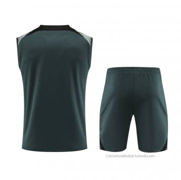 Chandal del Barcelona Sin Mangas 2023-2024 Verde