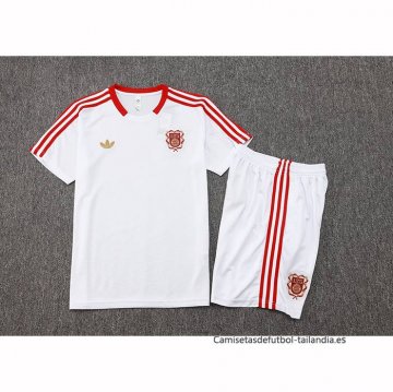 Chandal del Bayern Munich 125 Aniversario Manga Corta 2025-2026 Blanco - Pantalon Corto