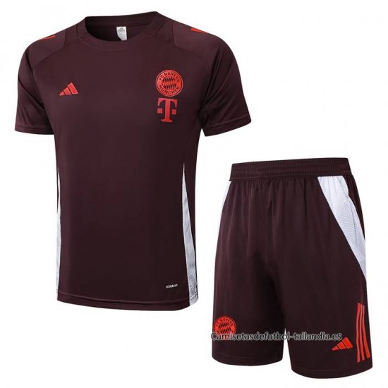 Chandal del Bayern Munich Manga Corta 2024-2025 Rojo - Pantalon Corto - Haga un click en la imagen para cerrar