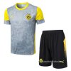Chandal del Borussia Dortmund Manga Corta 2025-2026 Gris - Pantalon Corto