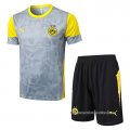 Chandal del Borussia Dortmund Manga Corta 2025-2026 Gris - Pantalon Corto