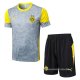 Chandal del Borussia Dortmund Manga Corta 2025-2026 Gris - Pantalon Corto