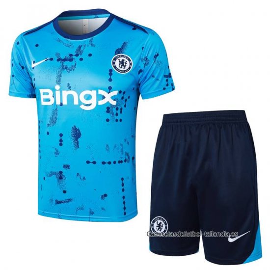 Chandal del Chelsea Manga Corta 2024-2025 Azul - Pantalon Corto - Haga un click en la imagen para cerrar