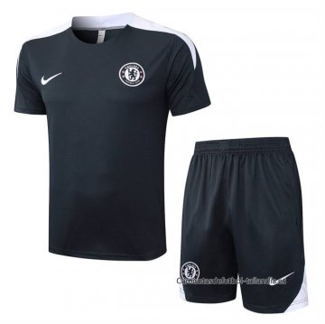 Chandal del Chelsea Manga Corta 2025-2026 Gris - Pantalon Corto Chandal del Chelsea Manga Corta 2025-2026 Gris - Pantalon Corto