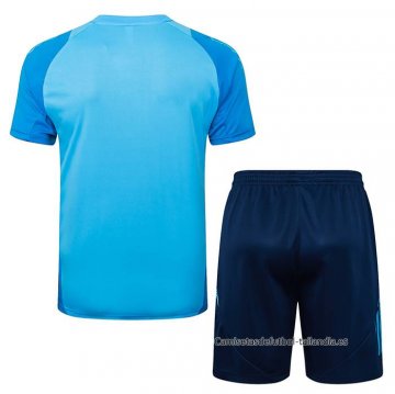 Chandal del Flamengo Manga Corta 2024-2025 Azul - Pantalon Corto