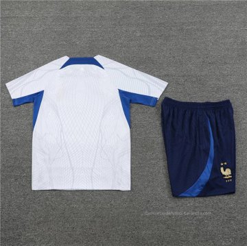 Chandal del Francia Manga Corta 2022-2023 Blanco - Pantalon Corto