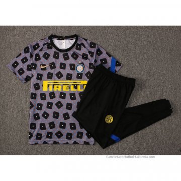 Chandal del Inter Milan Manga Corta 2021-2022 Gris