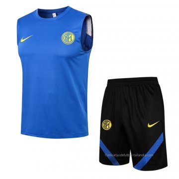 Chandal del Inter Milan Sin Mangas 2021-2022 Azul Chandal del Inter Milan Sin Mangas 2021-2022 Azul