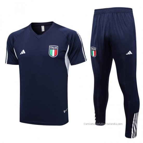 Chandal del Italia Manga Corta 2023-2024 Azul - Haga un click en la imagen para cerrar