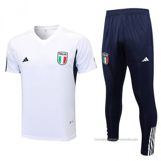 Chandal del Italia Manga Corta 2023-2024 Blanco - Haga un click en la imagen para cerrar
