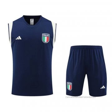 Chandal del Italia Sin Mangas 2023-2024 Azul Chandal del Italia Sin Mangas 2023-2024 Azul