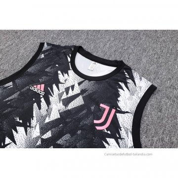 Chandal del Juventus Sin Mangas 2023-2024 Negro y Gris