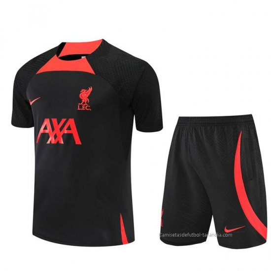 Chandal del Liverpool Manga Corta 2022-2023 Negro - Pantalon Corto - Haga un click en la imagen para cerrar