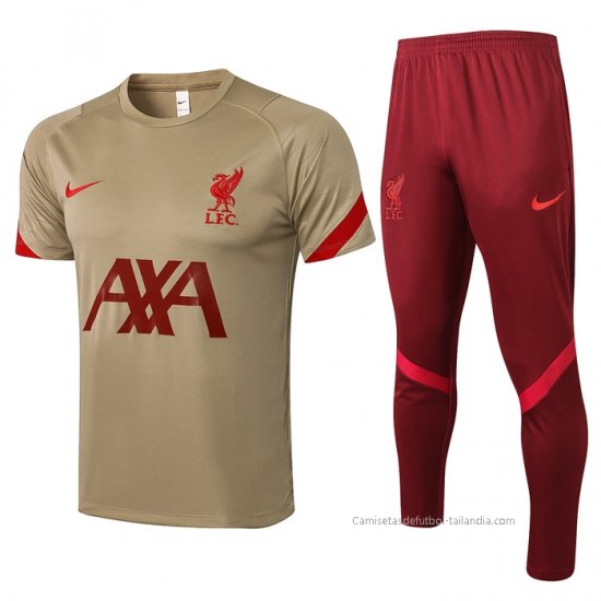 Chandal del Liverpool Manga Corta 2021-2022 Amarillo - Haga un click en la imagen para cerrar