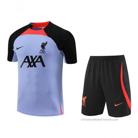 Chandal del Liverpool Manga Corta 2022-2023 Purpura - Pantalon Corto - Haga un click en la imagen para cerrar