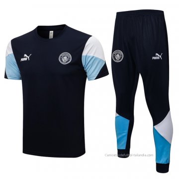 Chandal del Manchester City Manga Corta 2021-2022 Azul Chandal del Manchester City Manga Corta 2021-2022 Azul