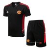 Chandal del Manchester United Manga Corta 2022-2023 Negro - Pantalon Corto Chandal del Manchester United Manga Corta 2022-2023 Negro - Pantalon Corto