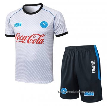 Chandal del Napoli Manga Corta 2025-2026 Blanco - Pantalon Corto Chandal del Napoli Manga Corta 2025-2026 Blanco - Pantalon Corto