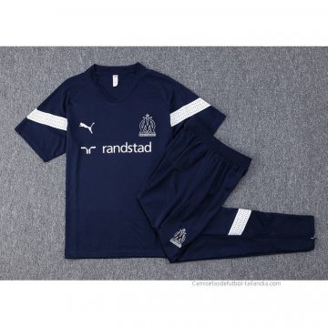Chandal del Olympique Marsella Manga Corta 2022-2023 Azul