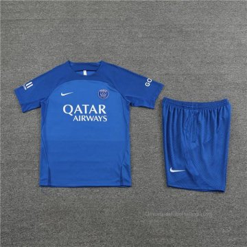 Chandal del Paris Saint-Germain Manga Corta 2022-2023 Azul Oscuro - Pantalon Corto