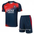 Chandal del Paris Saint-Germain Manga Corta 2023-2024 Rojo y Azul - Pantalon Corto