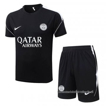 Chandal del Paris Saint-Germain Manga Corta 2026-2027 Negro - Pantalon Corto Chandal del Paris Saint-Germain Manga Corta 2026-2027 Negro - Pantalon Corto