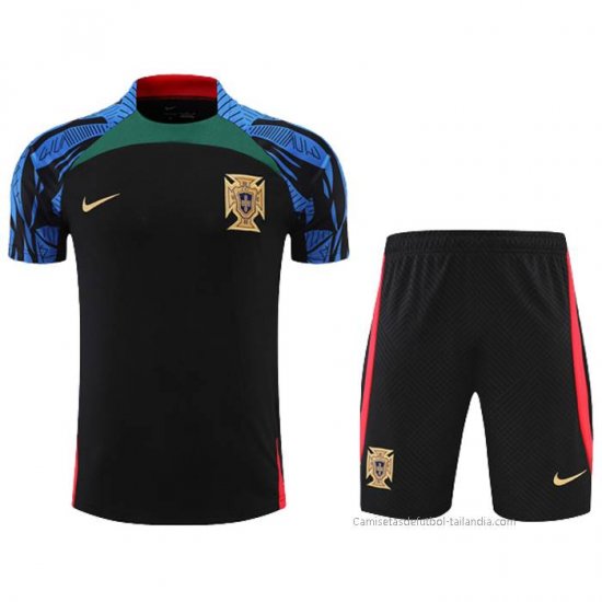 Chandal del Portugal Manga Corta 2022-2023 Negro - Pantalon Corto - Haga un click en la imagen para cerrar