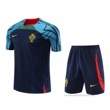 Chandal del Portugal Manga Corta 2022-2023 Azul - Pantalon Corto Chandal del Portugal Manga Corta 2022-2023 Azul - Pantalon Corto