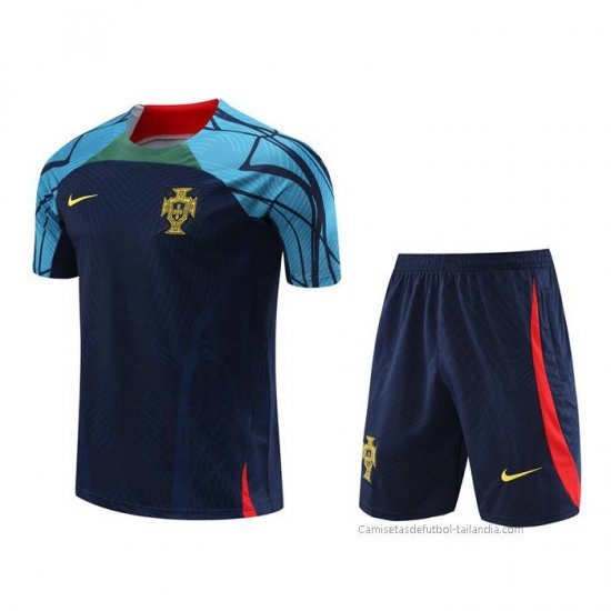 Chandal del Portugal Manga Corta 2022-2023 Azul - Pantalon Corto - Haga un click en la imagen para cerrar