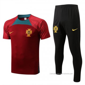 Chandal del Portugal Manga Corta 2022-2023 Rojo Chandal del Portugal Manga Corta 2022-2023 Rojo