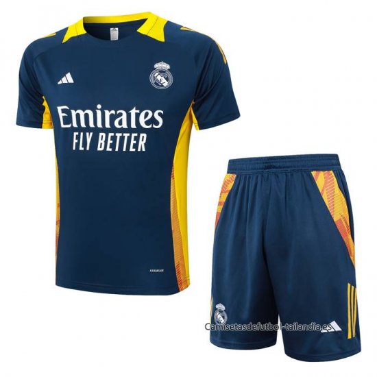 Chandal del Real Madrid Manga Corta 2024-2025 Azul - Pantalon Corto - Haga un click en la imagen para cerrar