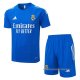 Chandal del Real Madrid Manga Corta 2025-2026 Azul Blanco - Pantalon Corto